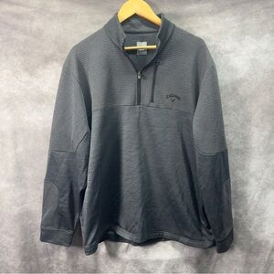 Callaway Charcoal Gray Golf Quarter Zip XL Side Pockets